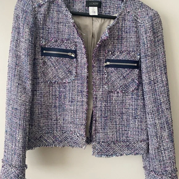 EUC J Crew Realta Tweed Jacket - Picture 3 of 12